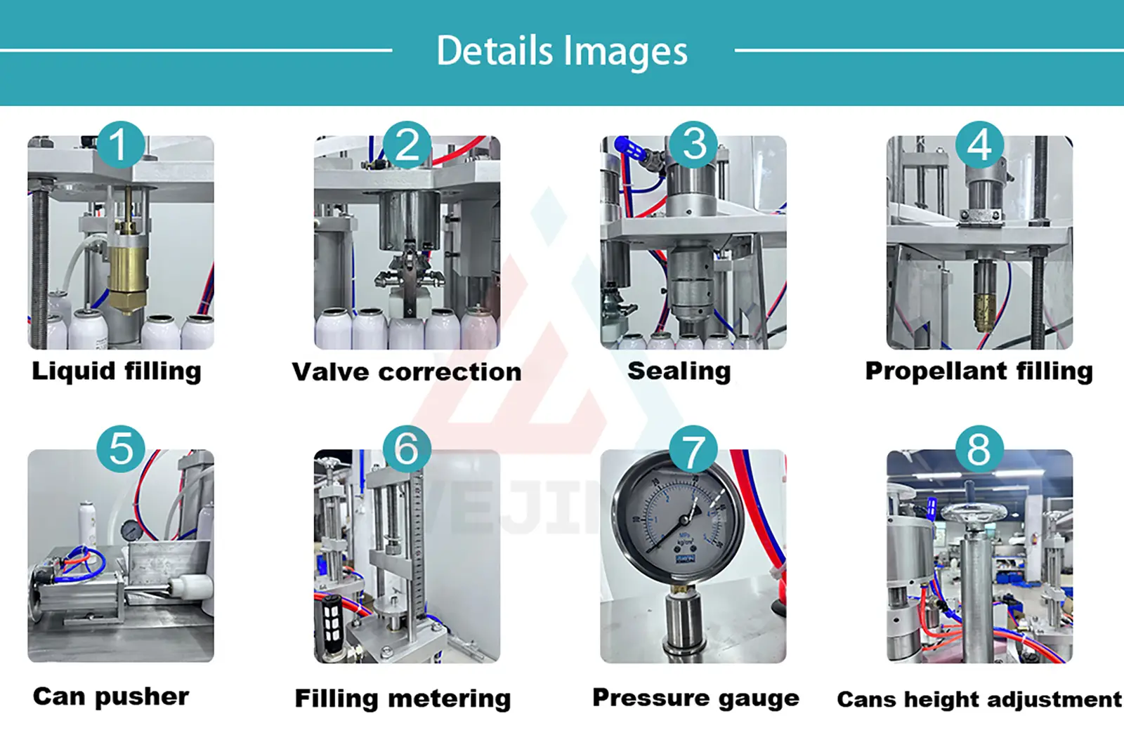4 in 1 semi automatic aerosol filling machine aerosol equipment