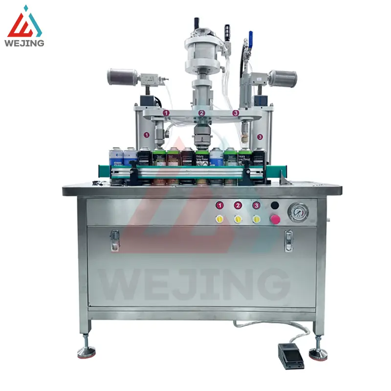 Manual 3 in 1 aerosol filling machine